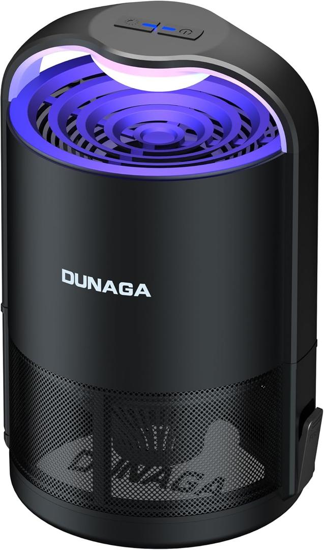 Fly Traps, Fruit Fly Trap Indoor, Gnat Traps, Bug Zapper Indoor,Mosquito Traps with 10 Sticky Glue Boards, Black