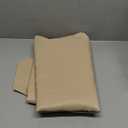 Hiasan Rectangle Tablecloth - Waterproof Washable Fabric Table Cloth for Wedding, Banquet, Gathering and Dining Room, 90 x 132 Inch, Beige