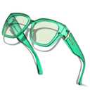 Oversized Fit Over Blue Light Blocking Glasses for Women Men Lightweight TR90 Frame BL7511