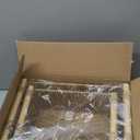 Woven Decorative Baskets Bohemian Style Set of 2 Picnic Basket with Wood Handles Rectangle Storage Baskets for Shelves Towel Bathroom