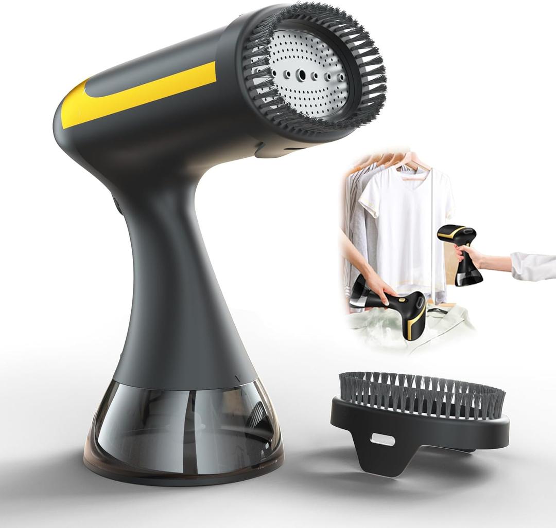 Centory Handheld Steamer for Clothes 1500W Portable Garment Steamer with 300ml Water Tank | Fast Wrinkle Remover for Home, Office & Travel | Black |110-120V