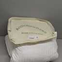 King Size Goose Down Feather Hotel Collection Bed Pillows for Sleeping One Pillow for Back, Stomach or Side Sleepers Stripe White Color