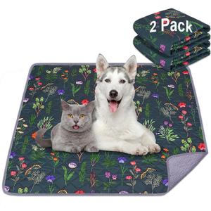 Washable Pee Pads for Dogs, 2 Pack Super Absorbent pee pads for dogs Reusable pee pads for dogs large 100% Waterproof puppy pads pet training pads for Potty, Playpen, Crate, Sofa, Car, 34'' x 36''