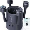 (2026 New) BUBLUE F10 Robot Pool Skimmer, Pool Skimmer Robot with 5L Filter, Dual Cleaning Modes,App Control,One-Tap Docking, AI Navigation, Ideal for In-Ground & Above-Ground Pools Space Black