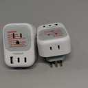 UK Adapters for Travel, TESSAN US to UK Ireland Plug Adapter 20W, Foldable Power Adaptor with 4 Outlets 3 USB(PD 20W 1 USB C) Charger, Type G for USA to Scotland London England Hongkong Dubai Irish