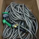 50FT Stainless Steel Metal Garden Hose - Kink-Proof & Tangle-Free, Includes 10-Pattern Spray Nozzle for Effortless Outdoor Watering and Cleaning