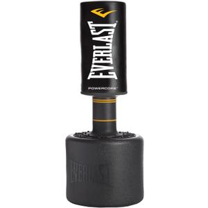 Everlast P00001266 Powercore Free Standing Indoor Rounded Heavy Duty Fitness Training Punching Bag (Black/White)