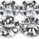 GTOWNWORKS 168mm/6.6in Wheel Center Cap for Chrysler Town Country 20082010 17‘’ Wheels Rim Hubcap Replacement 04721717AA 4721717AA Chrome Center Cover 4 Pack