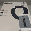 KOHLER 57777-WCF-0 Cymbal ReadyLatch Quiet-Close Soft Close Toilet Seat Elongated, Flexible CoreFlex Material, Wider Toilet Seat Surface, Home Essentials, White