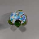QFkris 2.5" Hand Blown Glass Sea Turtle Figurines Handmade Art Glass Turtle Decor Miniature Animals Collectibles Ornament Valentines Day Gift for Women
