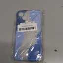 DEFBSC for iPhone 14 Plus/15 Plus Case, Cute Clear Wavy Art Design Aesthetic Pattern Phone Case for Women Girls, Wave Frame Durable Protective Cover Full Camera Protection Bumper, Blue