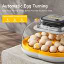 25 Egg Incubators for Hatching Eggs, Spacious Interior with Protective Wall, Top Handle, Automatic Egg Turning, Smart Lockdown Mode, Incubation Day, Auto Water Refill, for Chicken, Quail & Duck Eggs