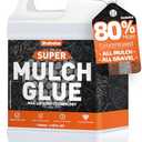 Mulch Glue for Landscaping, 1Gallon Rock Glue, Fast-Dry Non-Toxic Weather-Resistant Strong Gravel Binder, Pine Straw Outdoor Strong Pebble Gravel Hold for Garden, Mulch Lock and Pea Gravel Stabilizer