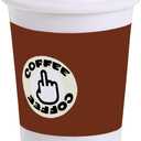 2 x BILLMOSS Pop Up Finger Gag Gifts, 4 Inch Fake Coffee Cup Christmas White Elephant Gifts for Adults, Funny Office Prank for Men, Surprise Squeeze Joke for Coworkers, Family and Friends