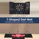 Darts Floor Mat - Heavy Duty Dart Throw Line Mat with Non-Slip Rubber Backing