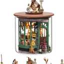Flever Dollhouse Miniature DIY House Kit Creative Room Dream Bottle Series with Furniture for Romantic Valentine's Gift (Magical Shop)