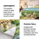 Pastoral Geese and Landscape Blanket Gifts for Women Countryside Serenity Flannel Throw Blankets for Bedding Couch Soft Lightweight Warm Cozy Throws Decor 50x60in