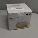 500ML Essential Oil Diffuser, Aromatherapy Diffuser with Remote Control, Multifunctional Air Diffusers for Home Office Room, Fragrance Aroma Diffuser with 7 Color LED & 2 Mist Mode, Brown