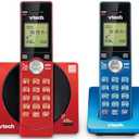 VTech 2-Handset Cordless Phone for Home with Caller ID/ Call Waiting, Landline Phones, Illuminated Keypad, Full Duplex Speakerphone, ECO & Quiet Mode, Wall Mount | CS6919-2R