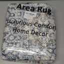 Area Rug 35, Vintage Boho Rug,Ultra-Soft Low Pile, Washable, Non Slip,Stain Resistant Printed Carpet for Living Room Bedrooms Playroom Office Kitchen, Light Blue