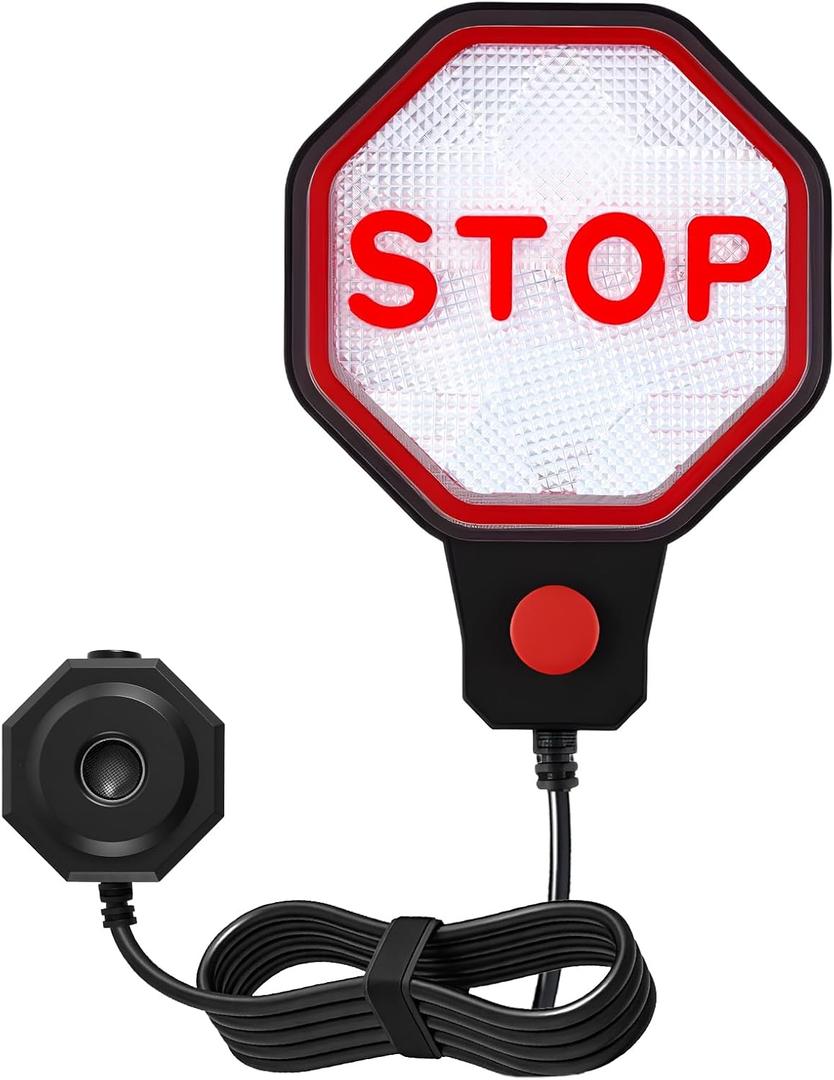 Strdfeve Garage Parking Sensor for Cars Adjustable LED Parking Aid with Red/Yellow/Green Indicator, 6"6 ft Stop Distance