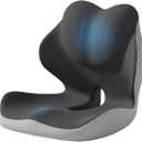 L-Shaped Memory Foam Seat Cushion with Lumbar Support and Cutout