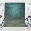 Abstract Professional Photography Backdrop for Portrait Photo Props Booth Background Photoshoot Studio with Polyester Fabric Roller Pocket on Top (8x10ft,Green,No Stand)