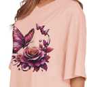 Oversized Tshirts for Women V Neck Short Sleeve Summer Casual Basic Loose Tops 2026