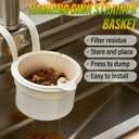 New Upgrade,2025 New Faucet Hanging Strainer,Kitchen Sink Drain Strainer,Sink Strainer Basket,Press Automatic Dumping Kitchen Draining Basket,Easy to Install, Fine Mesh (Green)