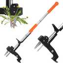 SHANTRA Weed Puller Tool, 4-Claw Stand Up Weed Puller Tool with Long Handle, Garden Weeder Puller Heavy Duty Stand Up Weeder, Weeding Tool for Lawn, Yard, Garden, Crabgrass, Dandelion Picker (Upgraded Foot Pedal) Size 39 Inches