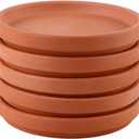 Cabilock 5pcs Pottery Flower Pot Tray Pot Plates for Use Base to Protect Floors from Water and Damage Inner