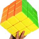 Super 3x3x3 Stickerless Speed Cube 18cm Large Educational Toy
