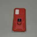 LeYi Compatible for Samsung A03s Case: Galaxy A03s Phone Case with Slide Camera Cover + [2PCS] Tempered Glass Screen Protector, Full Body Military-Grade Phone Case with Kickstand for Galaxy A03s, Red