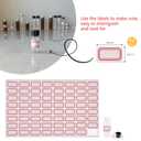4ml Clear Glass Vials with Screw Caps and Plastic Stoppers, 1 Dram Small Liquid Sample Vial, Leak-Proof Vial, 50PCS
