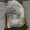 Retisee 15 Inch Christmas Peacock Tree Topper Christmas Ornaments Artificial Feather Glitter White Peacock Xmas Decorations for Xmas Wedding Party Tree Decor