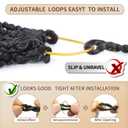 Boho Passion Twist Crochet Hair 20" - 8 Packs Black Pre Twisted Mini Yanky Twist Curly Senegalese Dreadlocks Extensions Pre-looped Soft Locs Braids for Women Synthetic