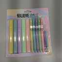 BLIEVE - Aesthetic Highlighters and Gel Pens With Soft Ink and Chisel Tip, Bible Highlighters and Pens No Bleed, Dry Fast Easy to Hold, for Bible Journaling Planner School Supplies (CANDY)