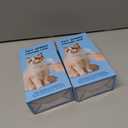 2 x 4-in-1 Pet Steam Spray Brush With Handle, Rubber Brush With Release Button, Dog Comb for Longhair & Shorthair Cat & Dog Cleaner (Blue)