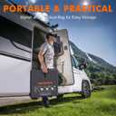 SOKIOVOLA N-Type 16BB 200W Portable Solar Panel for EF/Jackery/Bluetti/Anker Power Station Foldable Solar Panel 25% High Efficiency IP68 Waterproof for Outdoor Trip RV Camping Blackout Off Grid