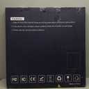 24 Inch Flush Mount Ceiling Light, Dimmable & 3000K/4500K/6000K Selectable, 48W 4800LM, Modern, Ultra Thin, Black, for Bedroom, Kitchen, Dining Room, Living Room, Home Office, Hallway