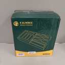 Calmbee 9 in 1 Bamboo Storage Bag Organizer for Kitchen Drawer – Plastic Wrap Dispenser with Cutter & Foil Organizer, Wooden Baggie Organizer for Sandwich, Snack, Gallon, Quart Sizes, Black