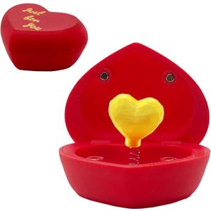 3 x Della Stella Heart Shaped Pop up Gift Box,Surprise Pop up Valentines Gift Box,Birthday or Valentine's Day Gifts for Classroom,Wife,Girlfriend