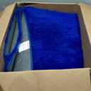 Blue Shag Area Rug for Bedroom, 4x6 Fluffy Shaggy Rugs for Living Room Boys Kids Nursery, Ultra Soft Comfy, Modern Fuzzy Plush Carpet for Girls Teen Dorm Indoor Home Decor, Upgrade Non-Slip