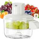 Electric Grape Peeling Machine  Automatic Peeler Skin Remover Tool for Small Fruits. 20s Fast Peeling Rechargeable Wireless, Easy Clean for Home & Commercial Use, Grape Garlic Cherry Tomato Peeler