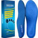 Walkhero Arch Support Insoles - Plantar Fasciitis Orthotic Shoe Inserts with Everyday Comfort and Support, Relieve Foot Pain and Flat Foot (Mens 6-6 1/2 | Womens 8-8 1/2 Blue)