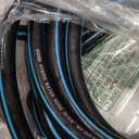 Garden Hose 75 ft x 5/ 8" with Nozzle, Water Hose Heavy Duty Flexible, Lightweight Kink-less Hybrid Hose with Swivel Handle, Male to Female Fittings