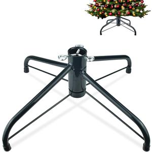 Vanleonet Christmas Tree Stand,Universal Folding Xmas Tree Base, Replacement Metal Tree Stand Base for 4-8Ft Christmas Artificial Trees, Fits 0.5-1.57In Tree Pole