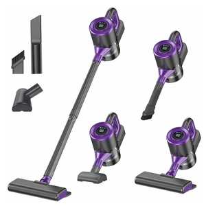 Cordless Vacuum Cleaner, Powerful Suction Vacuum Cleaners for Home, Stick Vacuum Cordless Rechargeable with LED Screen and 3Speed Suction, Lightweight Handheld Vacuum for Pet Hair, Hard Floor, Carpet