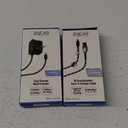 ZGEAR (12W) 8-Pin Wall Charger - Black (WC-APP8PNM2A) And 10Foot Braided Sync Charge Cable
