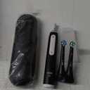 Oral-B iO Deep Clean Rechargeable Electric Powered Toothbrush, Black with iO Series 3 Limited, 2 Brush Heads and Travel Case - Pressure Sensor to Protect Gums - 3 Cleaning Settings - 2 Minute Timer (1 Count (Pack of 1))